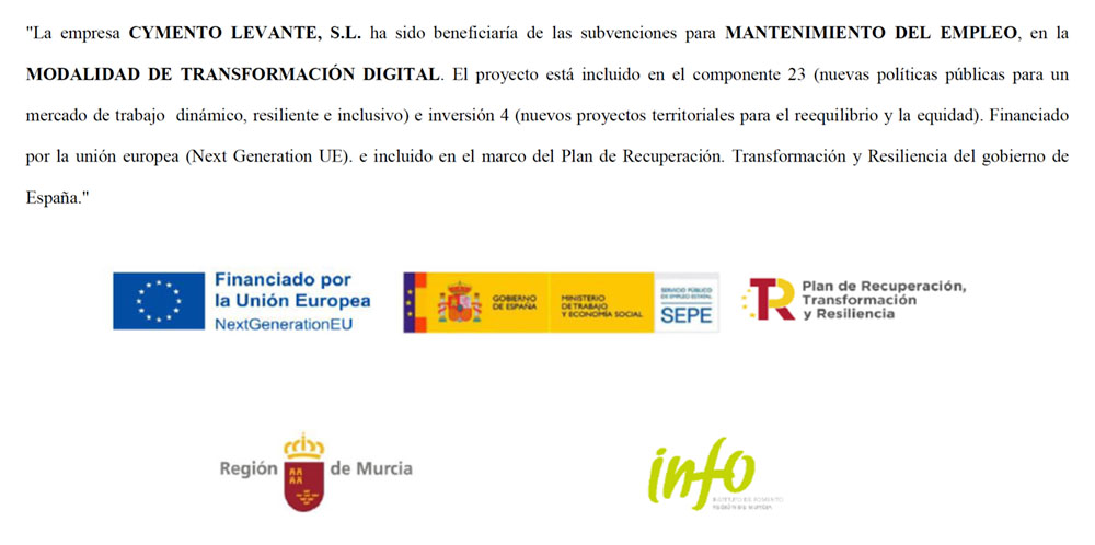 Subvención Cymento